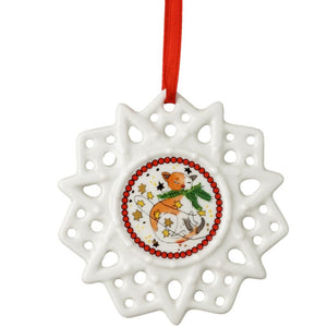 Hutschenreuther Star with Cat Ornament-Goviers