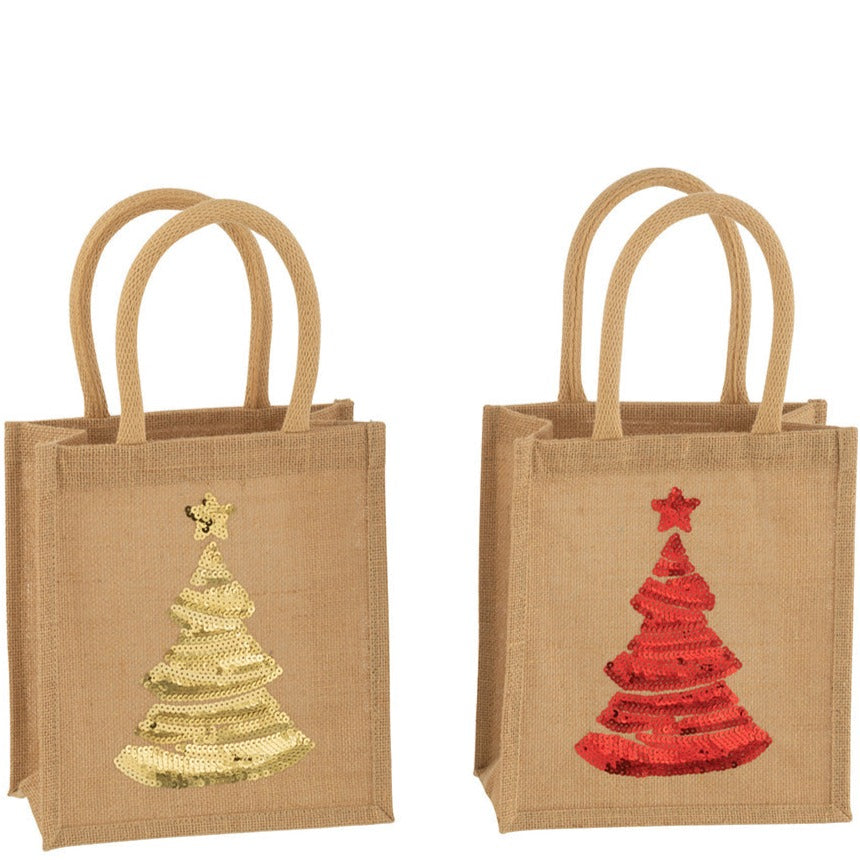 Jolipa Medium Embroidered Gift bags Christmas Tree - Red & Gold Set of 2-Goviers