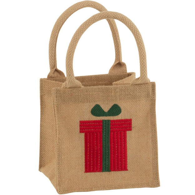 Jolipa Small Embroidered Gift bag - Red Present-Goviers