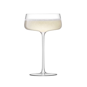 LSA Glass Metropolitan Champagne Saucer 300ml Set of 4-Goviers