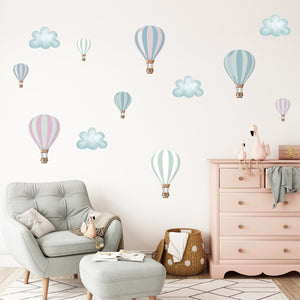 Live Vida Pastel Hot Air Balloon Set-Goviers