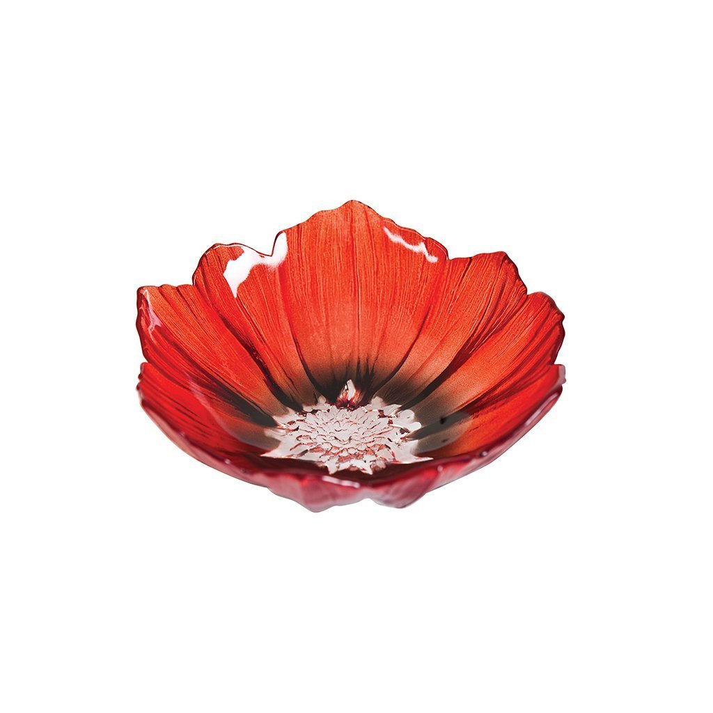 Maleras Remembrance Poppy Bowl Small-Paperweights-Goviers