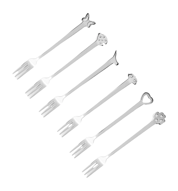 Mepra Set of 6 Appetizer Forks-Home-Goviers