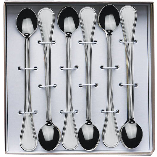 Mepra Sundae Spoons, long handled, Set of 6-Home Accessories-Goviers