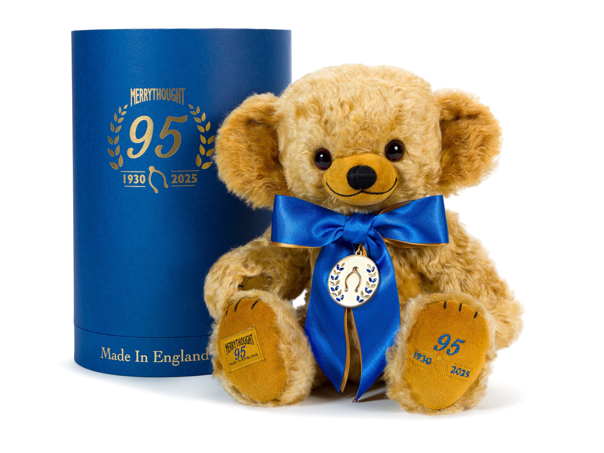 Merrythought 95th Anniversary Commemorative Cheeky Bear-Goviers