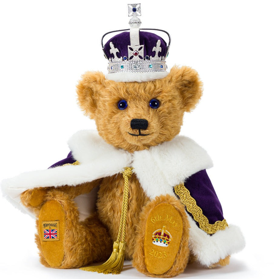 Merrythought King Charles III Coronation Teddy Bear-Goviers