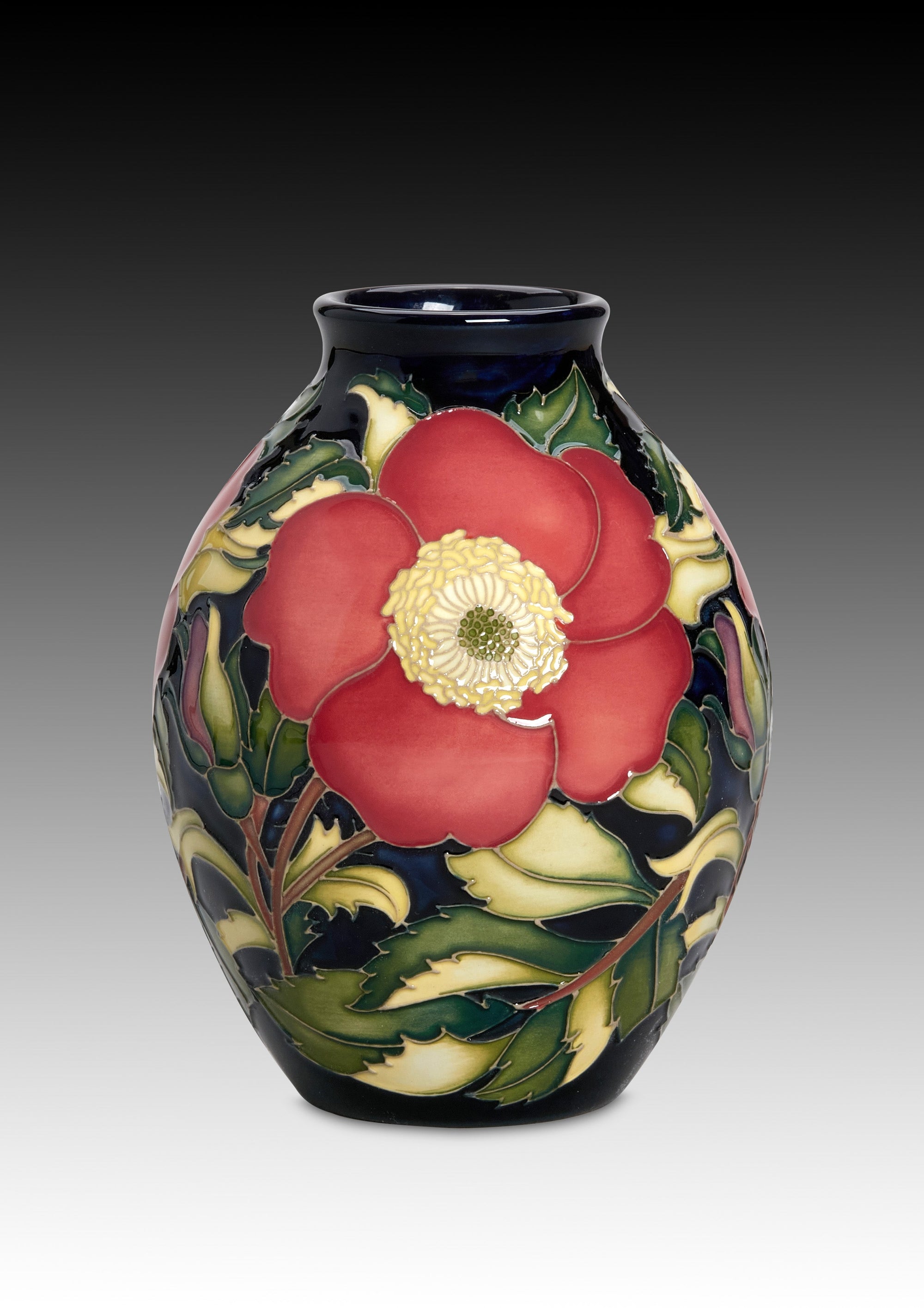 Moorcroft A Rose For Love Vase-Goviers