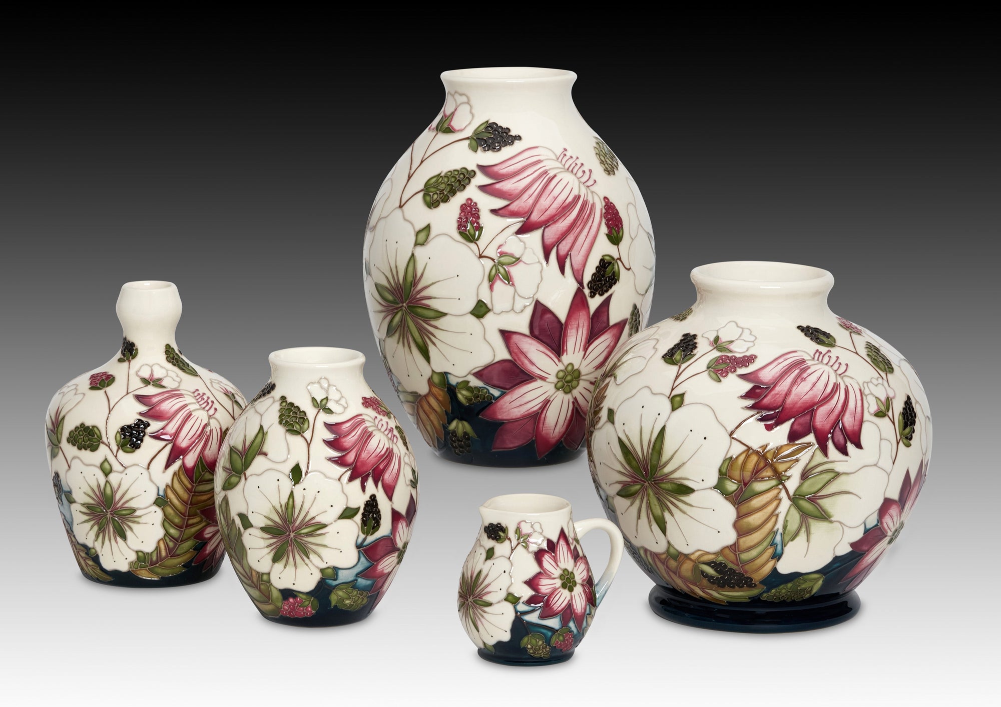 Moorcroft Bramble Revisited 3/5 Vase-Goviers