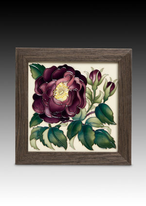 Moorcroft Heritage Rose Plaque-Goviers