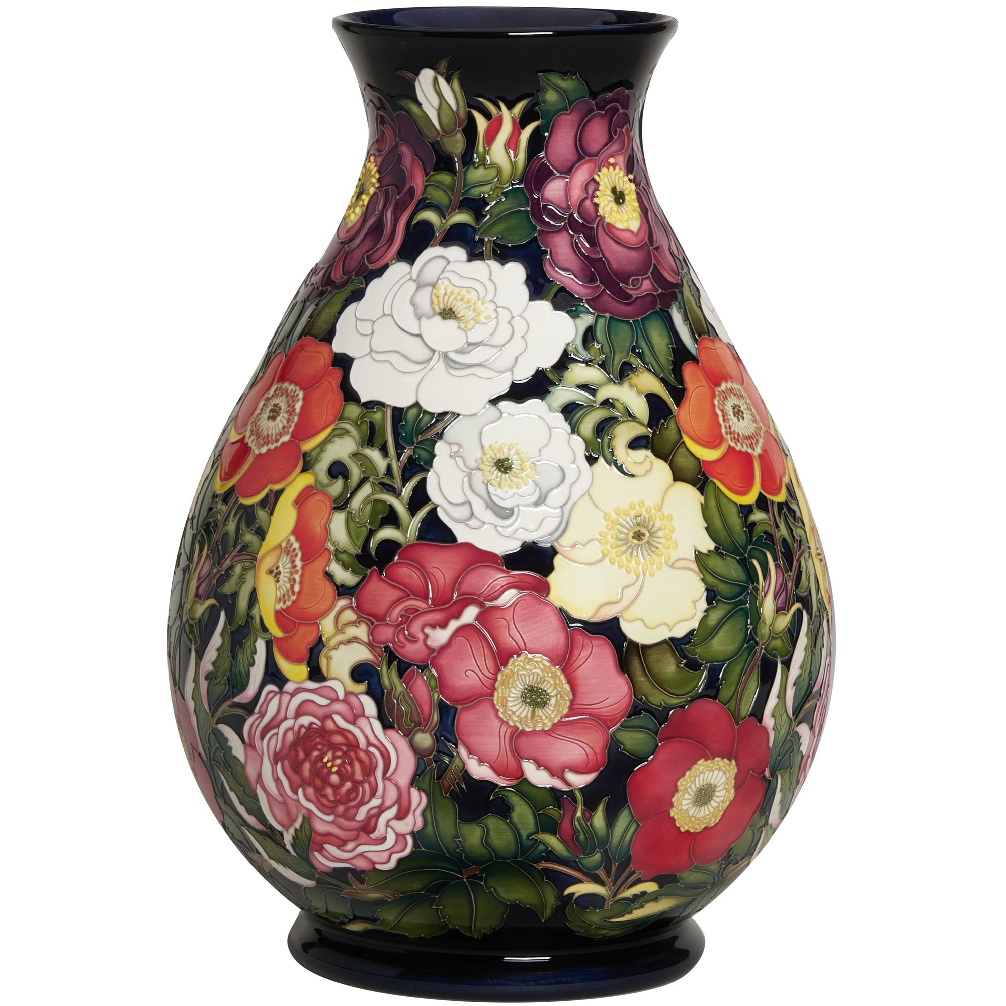 Moorcroft Rose Legacy Vase-Goviers