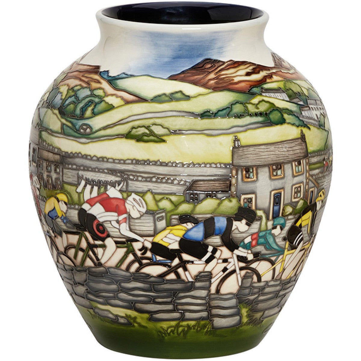 英国W.MOORCROFT「モークロフト」社の装飾陶芸品ー花瓶 - 家具・インテリア