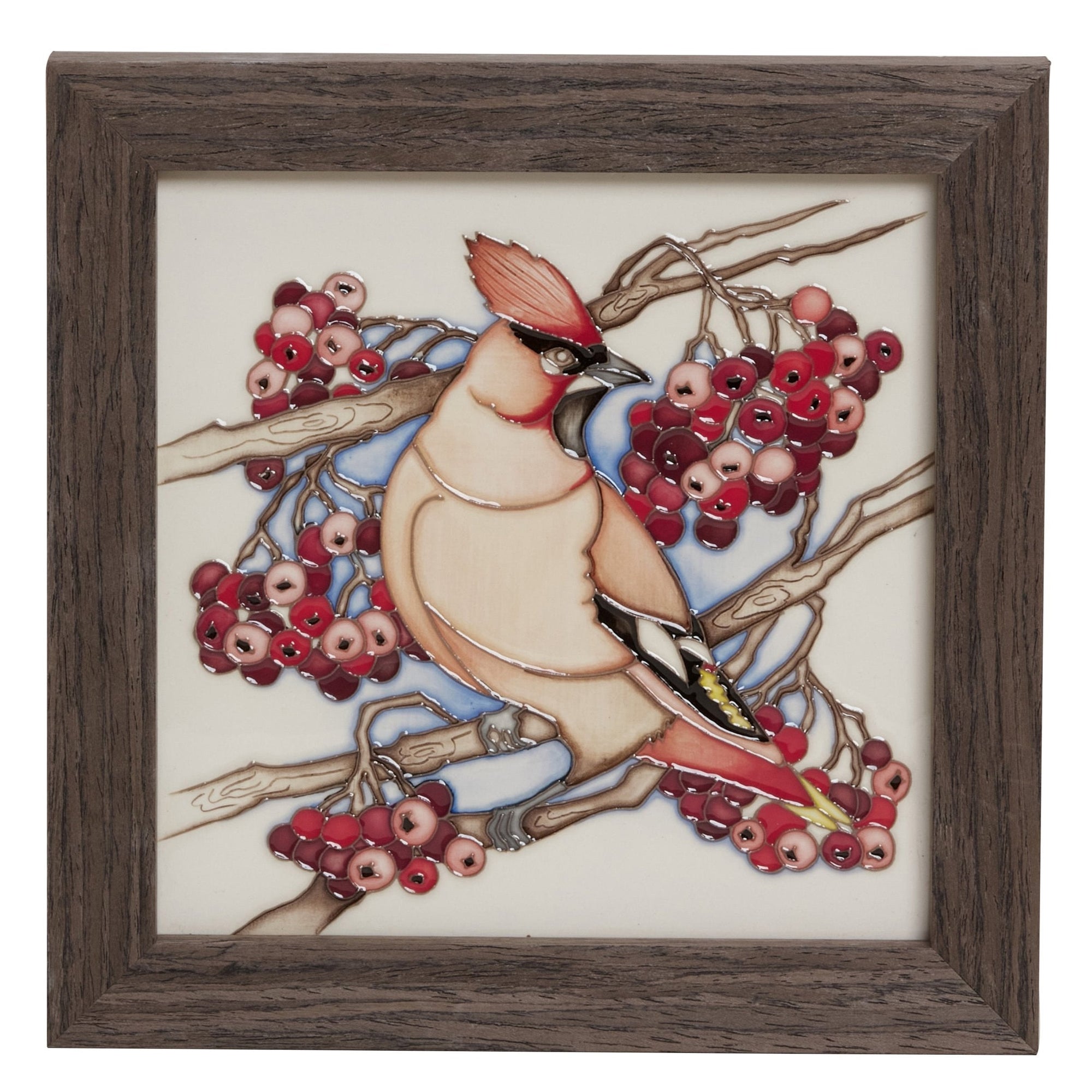 Moorcroft Waxwing Plaque-Goviers