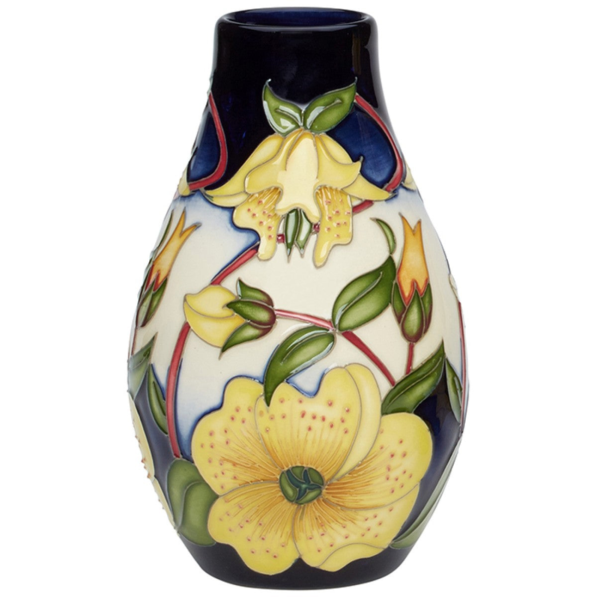 Moorcroft Yellow Shrine 117/5 Vase | Made to Order-Home Accessories-Goviers