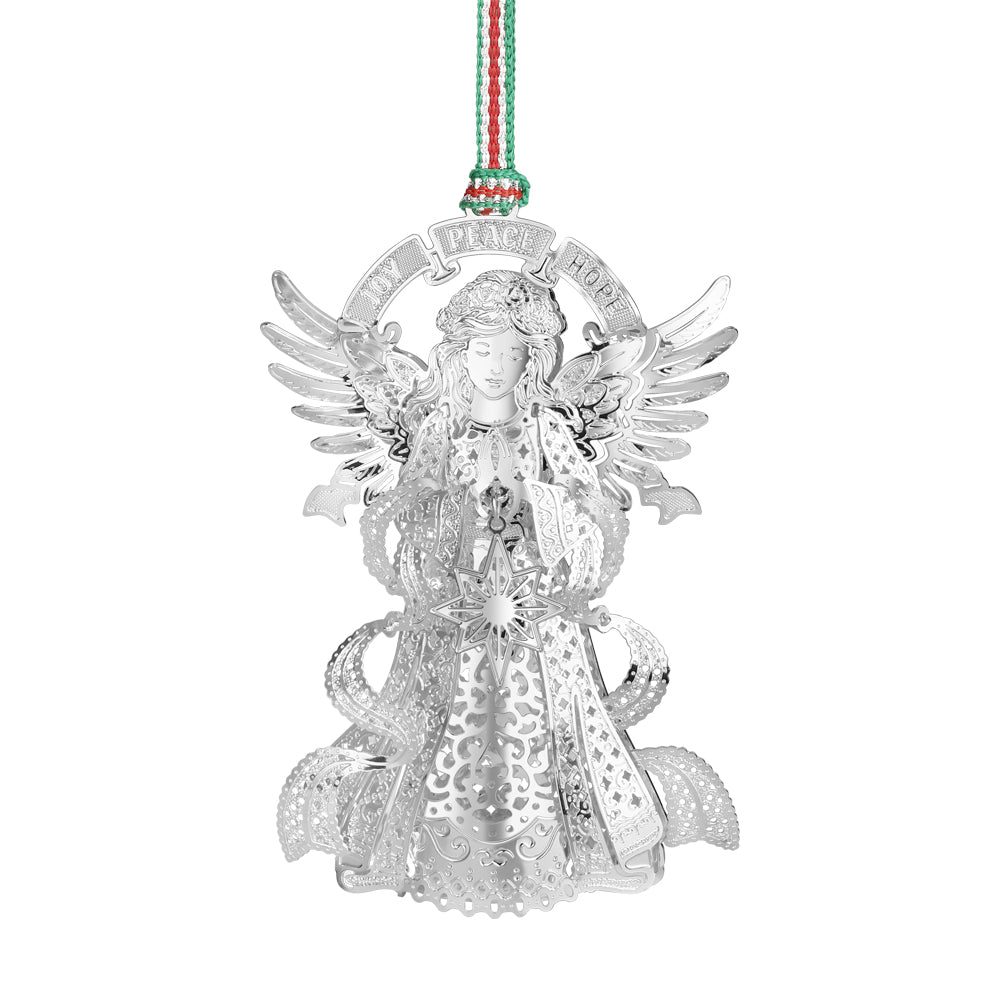 Newbridge Silverware Angel With Star Christmas Tree Decoration-Goviers