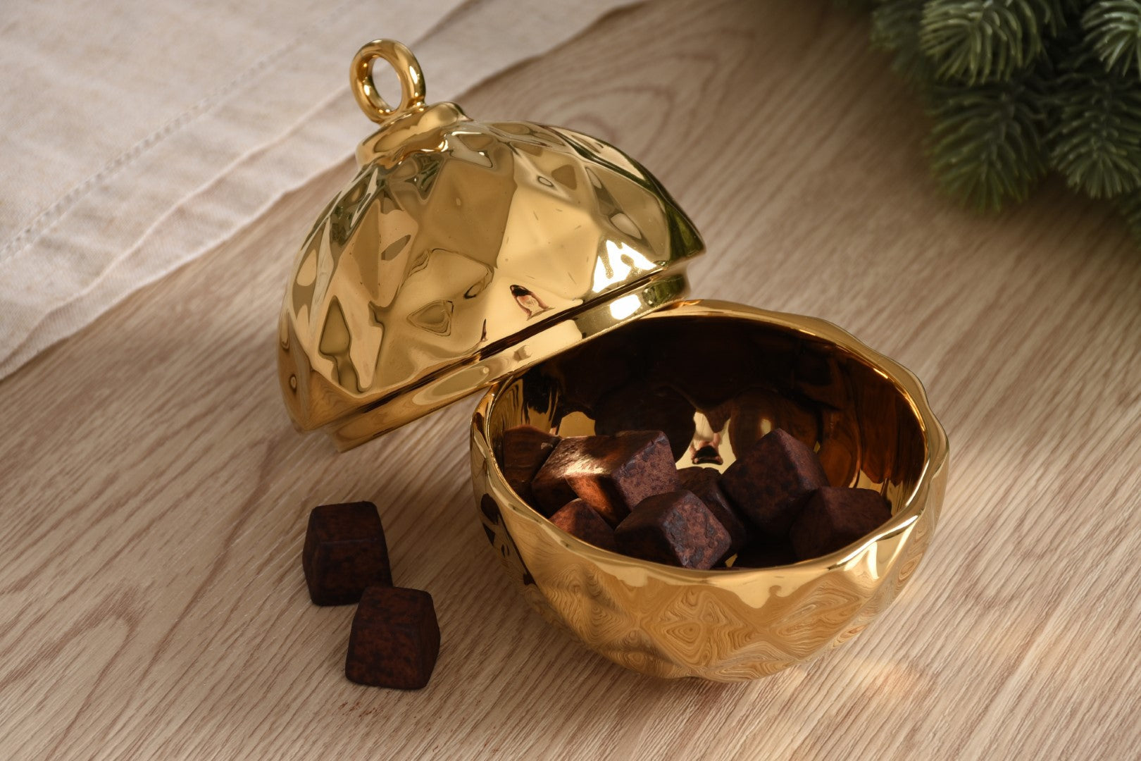 Pampa Bay For The Holidays Small Ornament Bowl Gold-Goviers