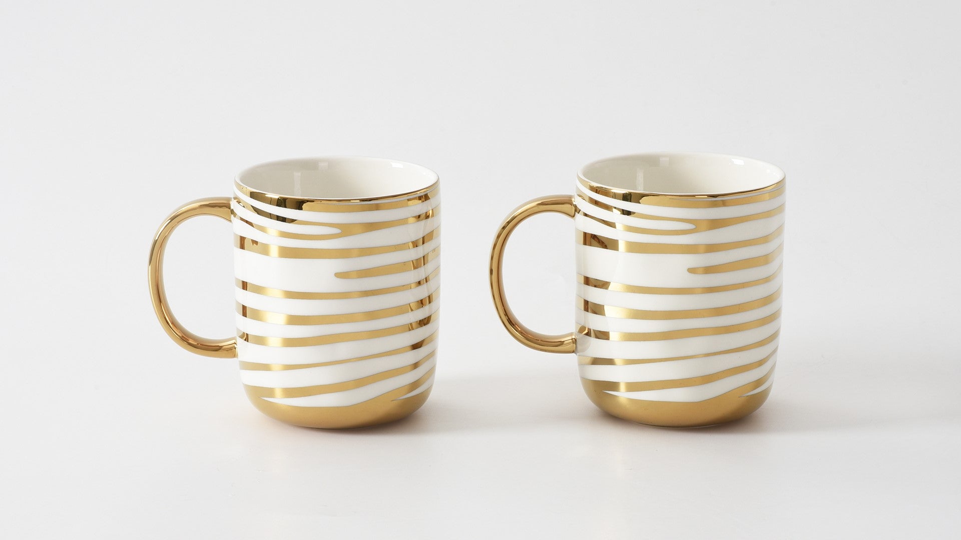 Pampa Bay Get Gifty Set Of 2 Striped Mugs-Goviers