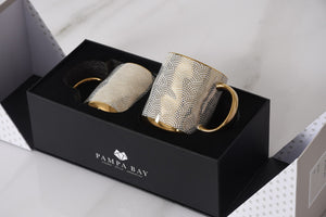 Pampa Bay Get Gifty Set of 2 Dotted Mugs-Goviers