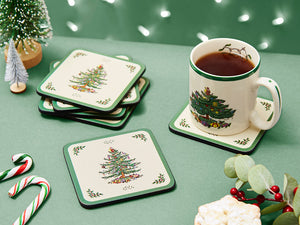 Pimpernel Christmas Tree Coasters Set of 6-Home & Garden > Kitchen & Dining > Barware > Coasters-Goviers