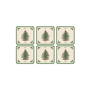 Pimpernel Christmas Tree Coasters Set of 6-Home & Garden > Kitchen & Dining > Barware > Coasters-Goviers