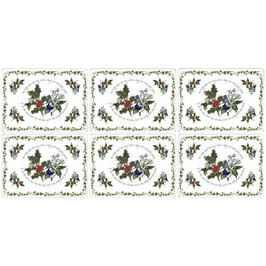 Pimpernel The Holly & The Ivy, 6 Placemats with 6 Coasters-Goviers