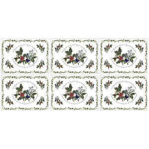 Pimpernel The Holly & The Ivy, 6 Placemats with 6 Coasters-Goviers