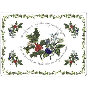 Pimpernel The Holly & The Ivy, 6 Placemats with 6 Coasters-Goviers