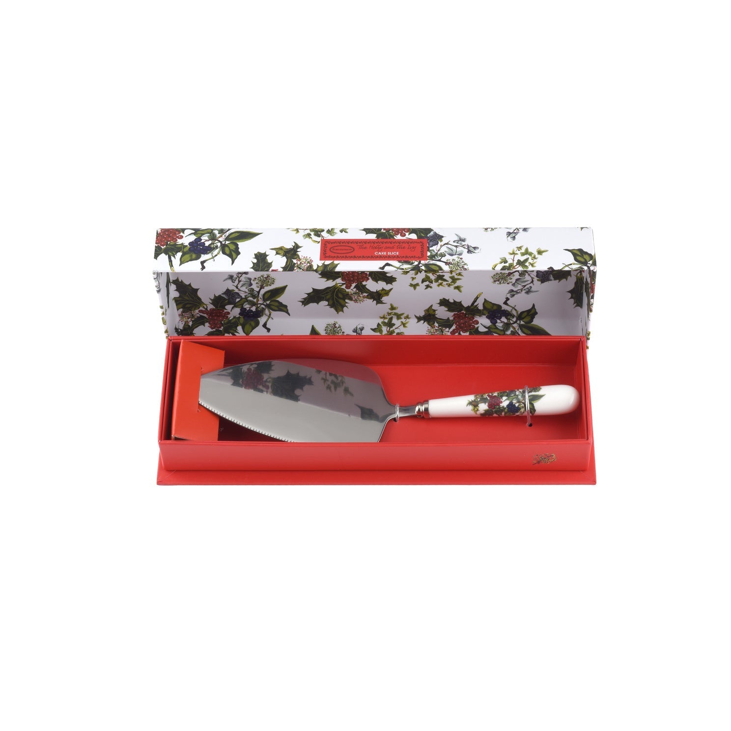 Portmeirion Holly and Ivy Cake Slice-Goviers