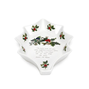 Portmeirion Holly and Ivy Holly Shaped Dish-Goviers