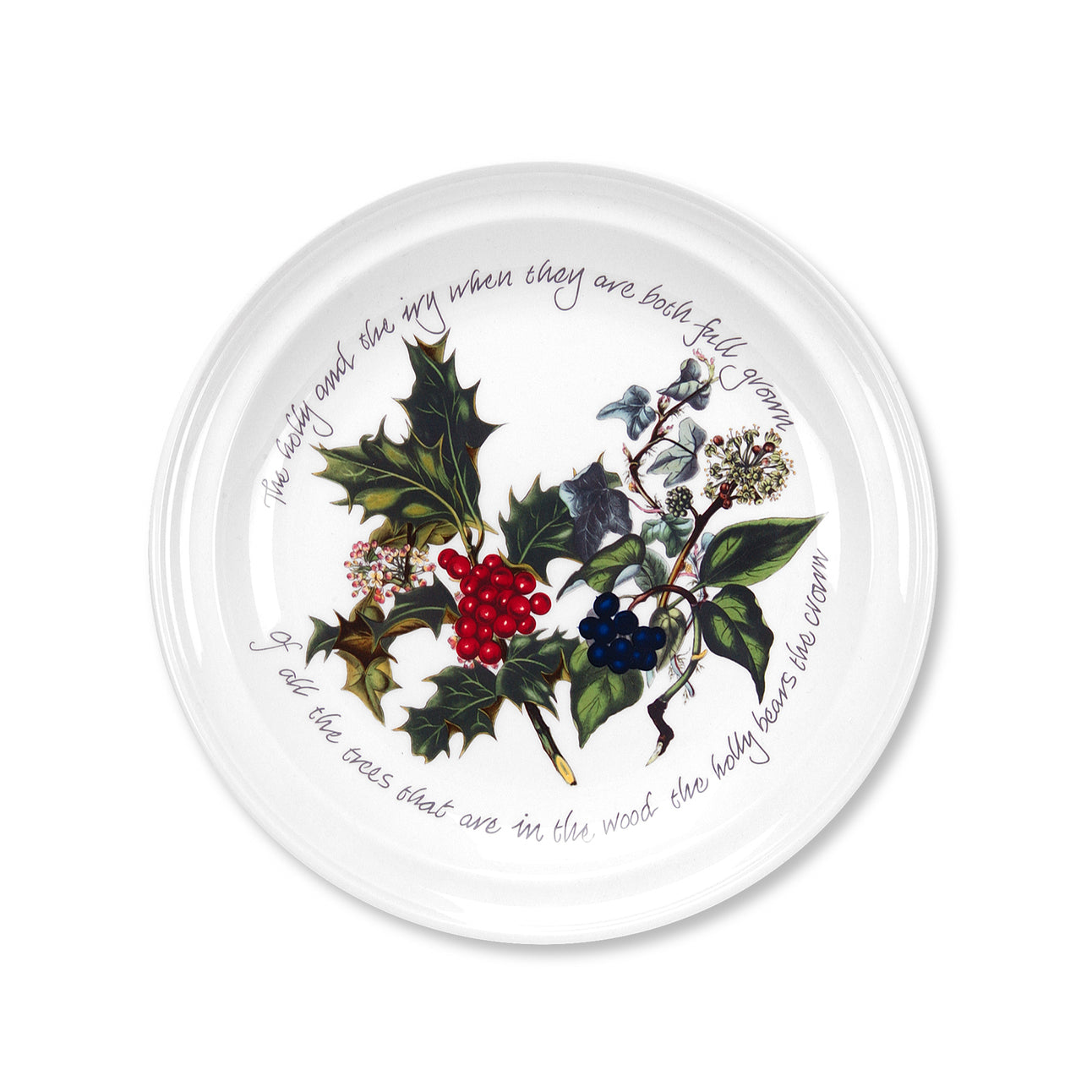 Portmeirion Holly and Ivy Plate 25cm-Goviers