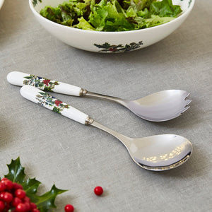 Portmeirion Holly and Ivy Set of 2 Salad Servers-Goviers