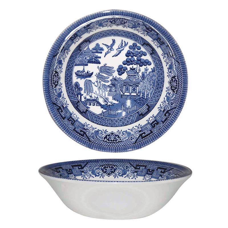 Queens Blue Willow Bowl 15.5cm-Goviers