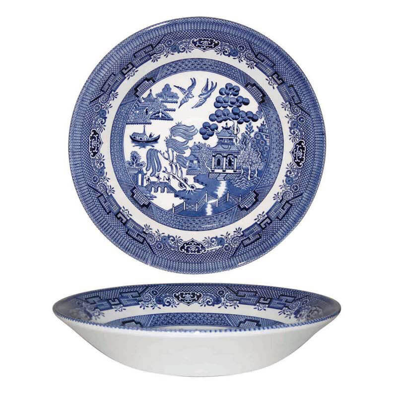 Queens Blue Willow Bowl 20cm-Goviers