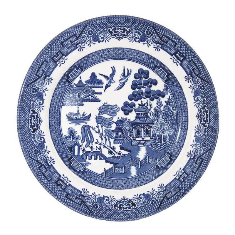 Queens Blue Willow Plate 20cm-Goviers