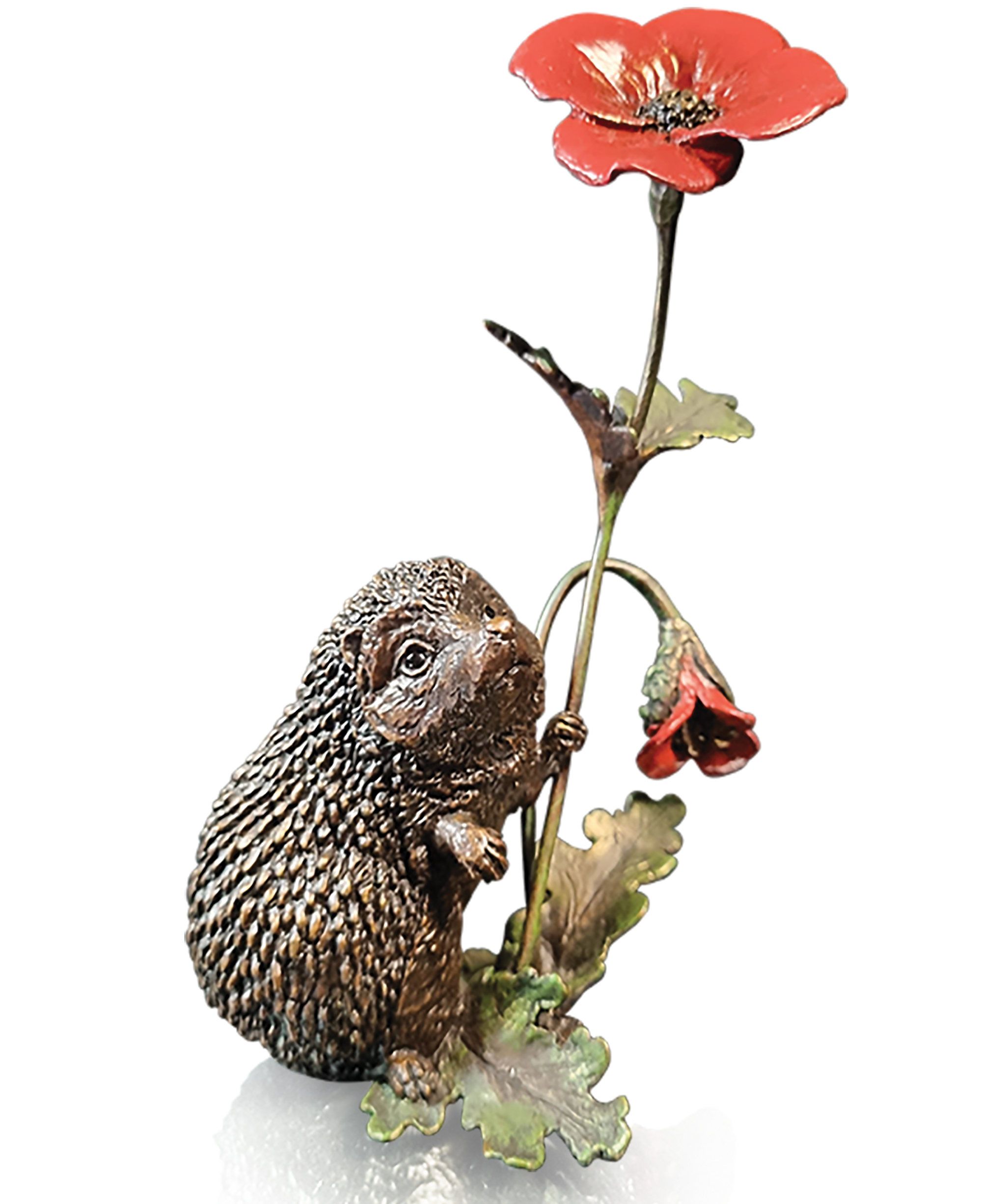 Richard Cooper Hedgehog With Poppy-Goviers