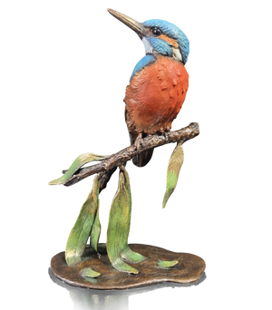 Richard Cooper Kingfisher With Willow-Goviers