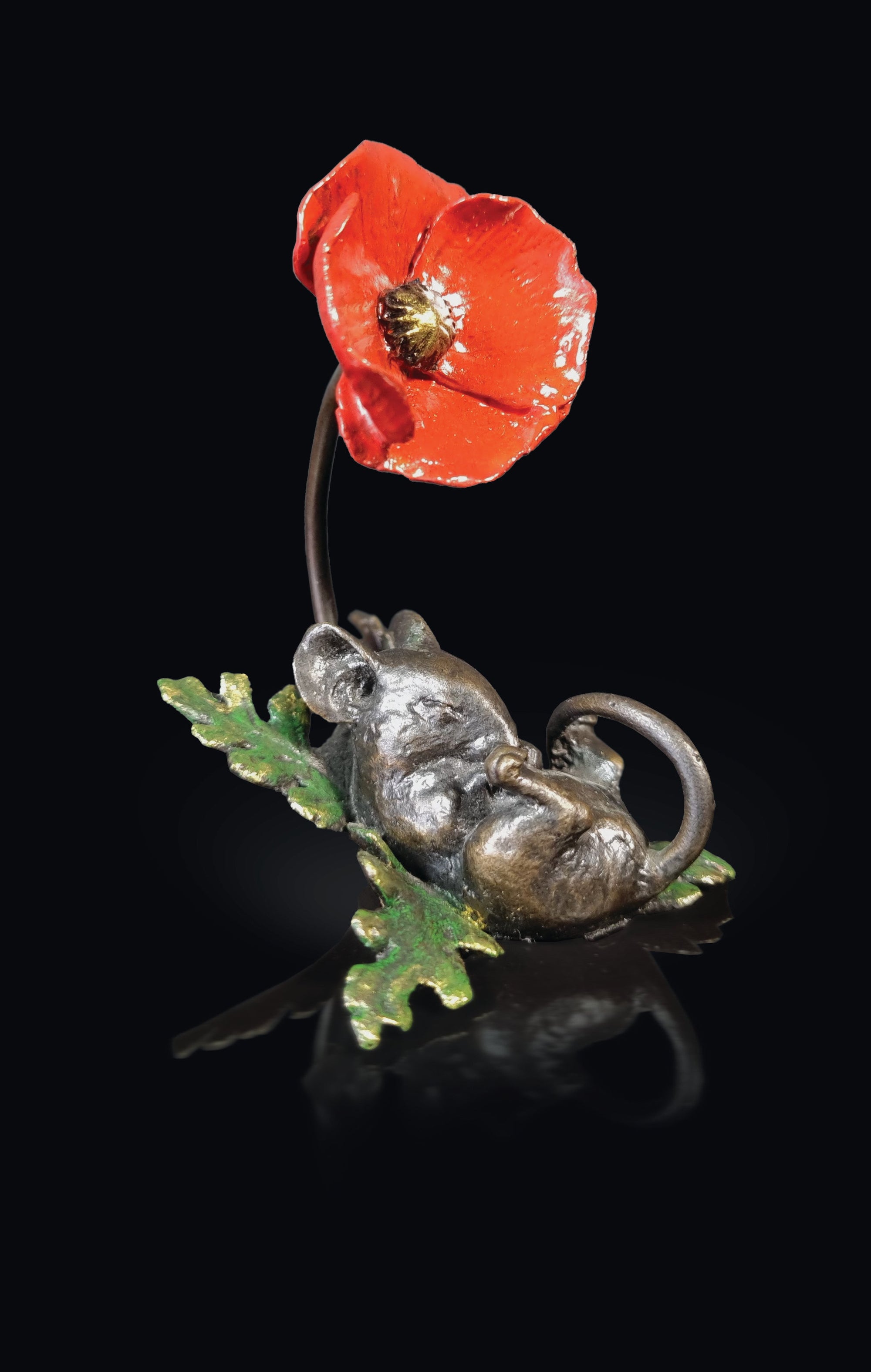 Richard Cooper Mouse asleep with Poppy-Goviers