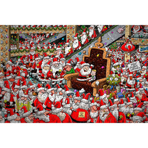 Ronald W Butler Chaos At Santa's Grotto Jigsaw Puzzle-Goviers