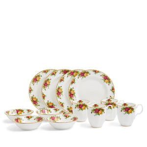 Royal Albert Old Country Roses 12 Piece Breakfast Set-Goviers