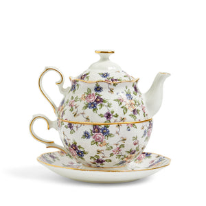 Royal Albert Tea for One English Chintz 1940 Goviers of Sidmouth