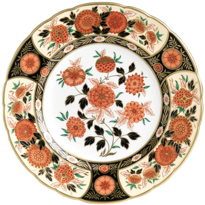 Royal Crown Derby Antique Chyrsanthemum Accent Plate 21cm-Goviers