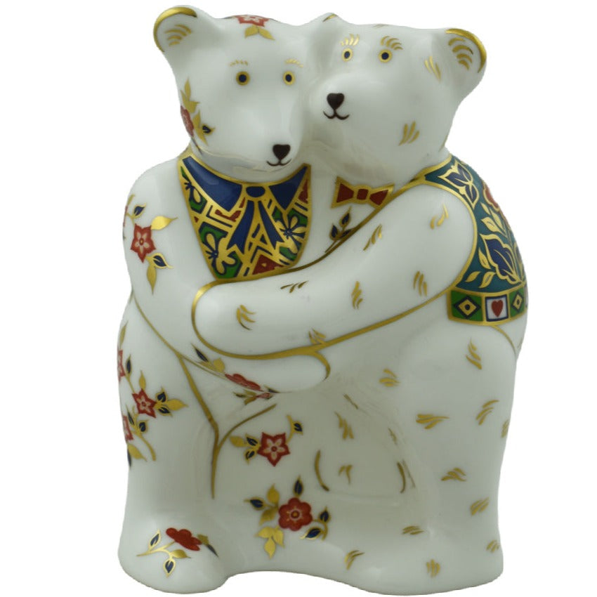 Royal Crown Derby Bear Hug-Paperweights-Goviers