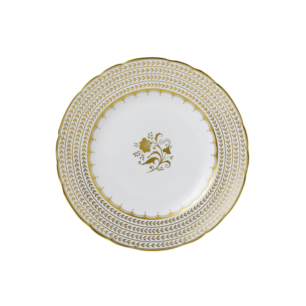 Royal Crown Derby Darley Abbey White Accent Plate 21cm-Goviers