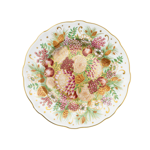 Royal Crown Derby Holiday Bouquet Accent Plate 21cm-Goviers