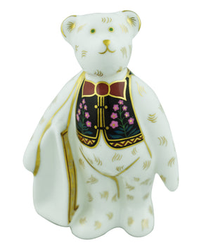 Royal Crown Derby Mini Shopper Bear RCD VC-Paperweights-Goviers