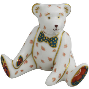 Royal Crown Derby Mini Teddy Bears James and Emma-Paperweights-Goviers