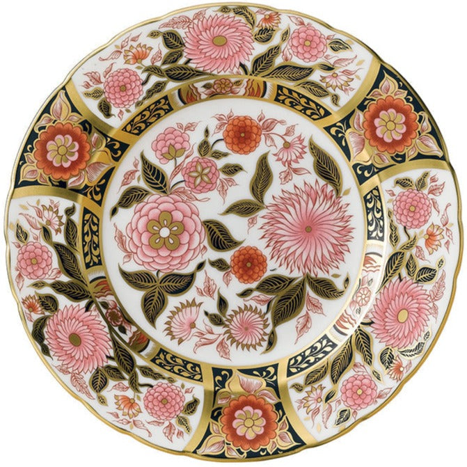 Royal Crown Derby Pink Bouquet Accent Plate 21cm-Goviers