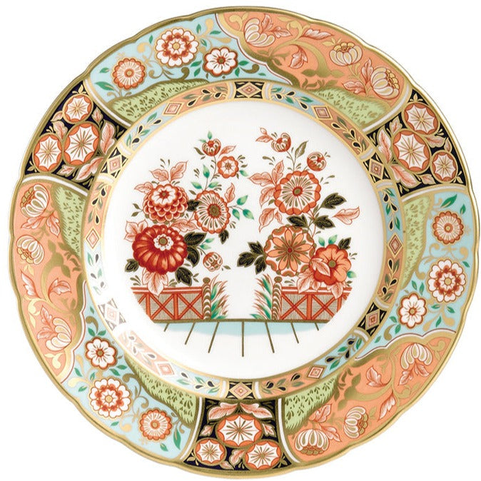 Royal Crown Derby Regency Flowers Accent Plate 21cm-Goviers