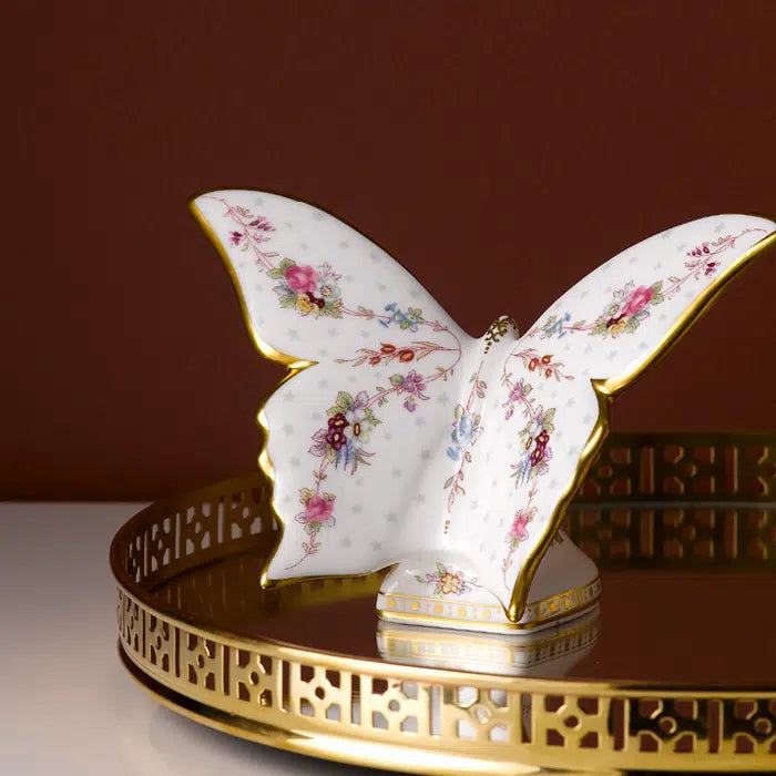 Royal Crown Derby Royal Antoinette Butterfly-Paperweights-Goviers