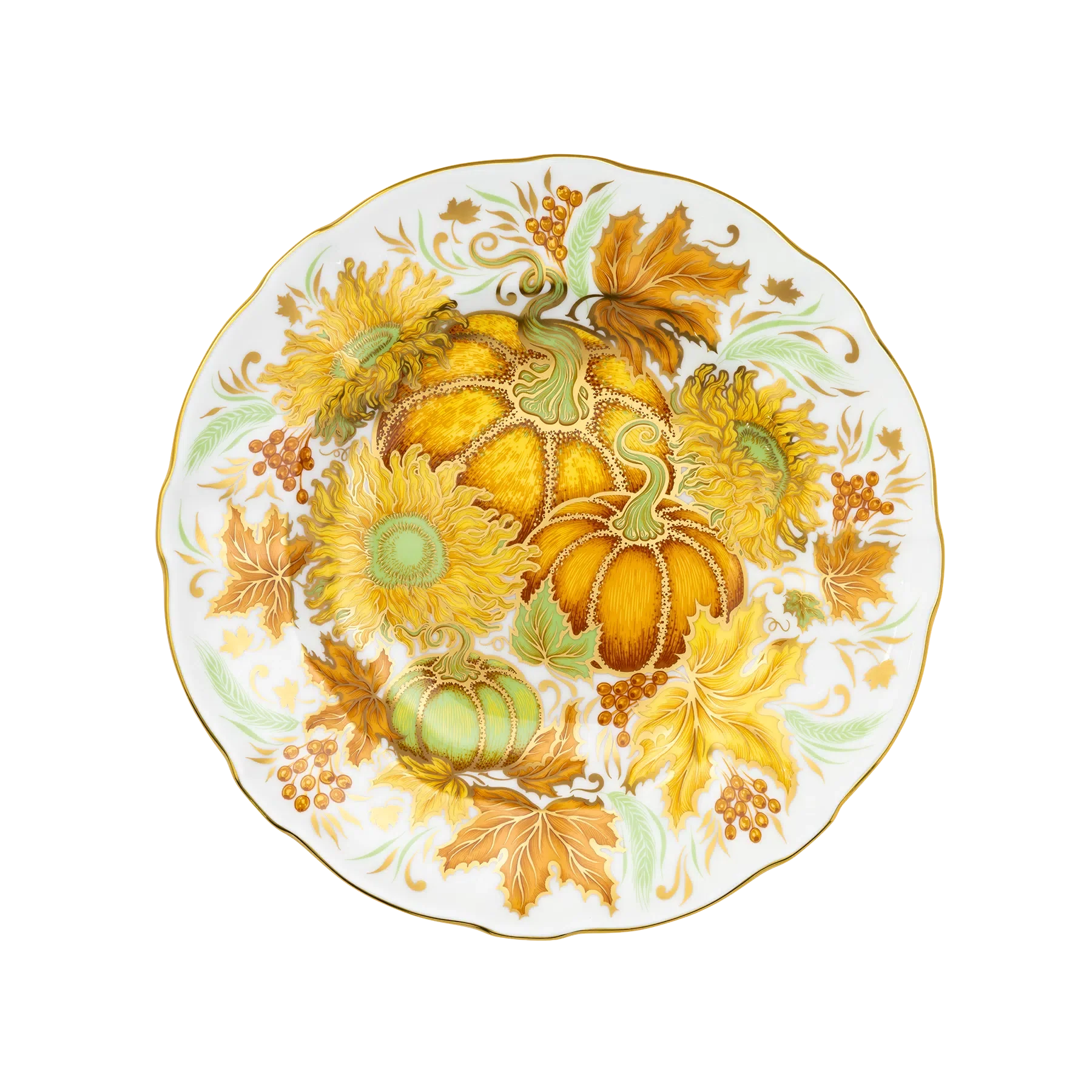 Royal Crown Derby Sienna Fall Accent Plate 21cm-Goviers