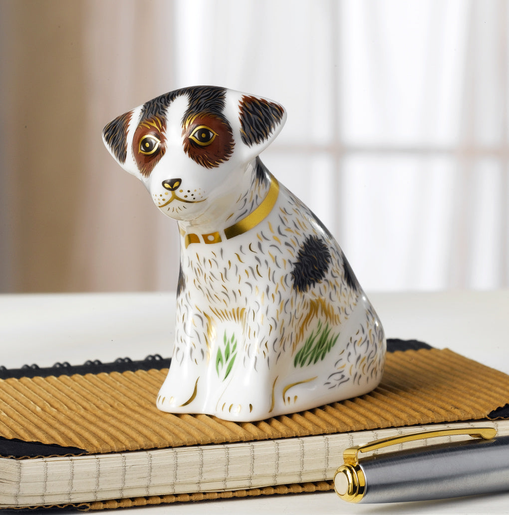 Royal Crown Derby Sitting Puppy Bertie New IN STOCK-Collectables-Goviers